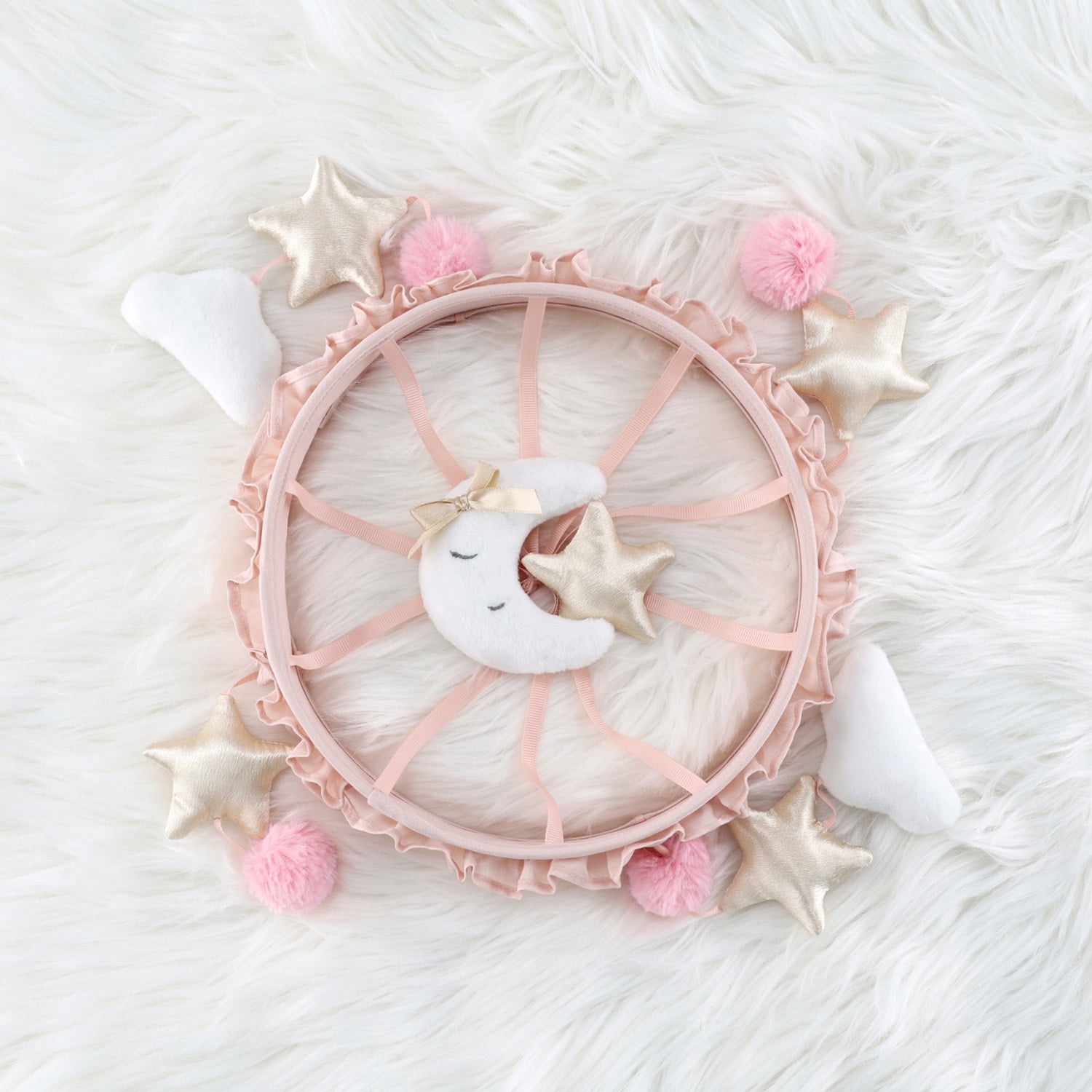 The Peanutshell Grace Celestial Musical Crib Mobile