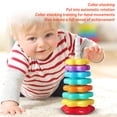 thumbnail image 3 of Sensory Toys, Baby Spinning Stacking Toys for Toddlers, Rainbow Ring Stacker Montessori Toys for 6-12 Months, 1 2 3 One Year Old Gi Rl Boy Christmas Birthday Gifts, Autism Sensory Learning Toy, A, 3 of 5