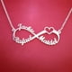 thumbnail image 2 of Collar personalizado de acero inoxidable con nombre infinito, joyería Bohemia, colgante con placa de identificación de corazón personalizado, collar cruzado, regalos para dama de honor Tan Jianjun unisex, 2 of 2