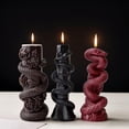 thumbnail image 4 of JDH silicone Cylindrical Snake Shaped Aromatherapy Candle Silicone Mold Halloween Resin Candle Mold for Decorating Homes, 4 of 7