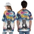 thumbnail image 5 of Happy New Year with French Bulldog Fireworks Holiday Xmas Winter 2025 All Over Print 3D Baseball Shirt Dog Lover Gifts Softball Sport - 00025, 5 of 6