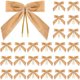 thumbnail image 4 of Paquete de 24 pequeños lazos navideños de terciopelo para envolver regalos de coronas de árbol | Lazos preatados de 8,9 x 8,9 cm con alambre de metal | Manualidades navideñas, decoración para, 4 of 7
