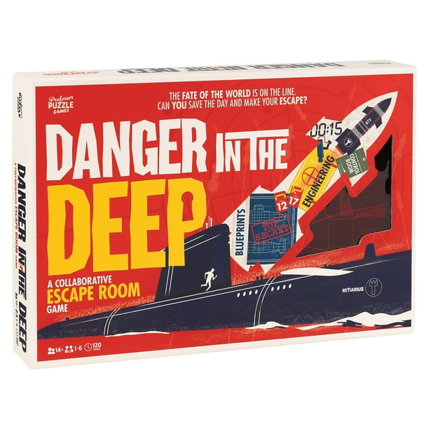 Juego de escape Room Professor Puzzle Danger in The Deep