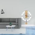 thumbnail image 2 of Escultura de pensador abstracto silencioso con números , adorno para dormitorio, estantería, sala de estar, armario, mesa y decoración de chime, 2 of 8