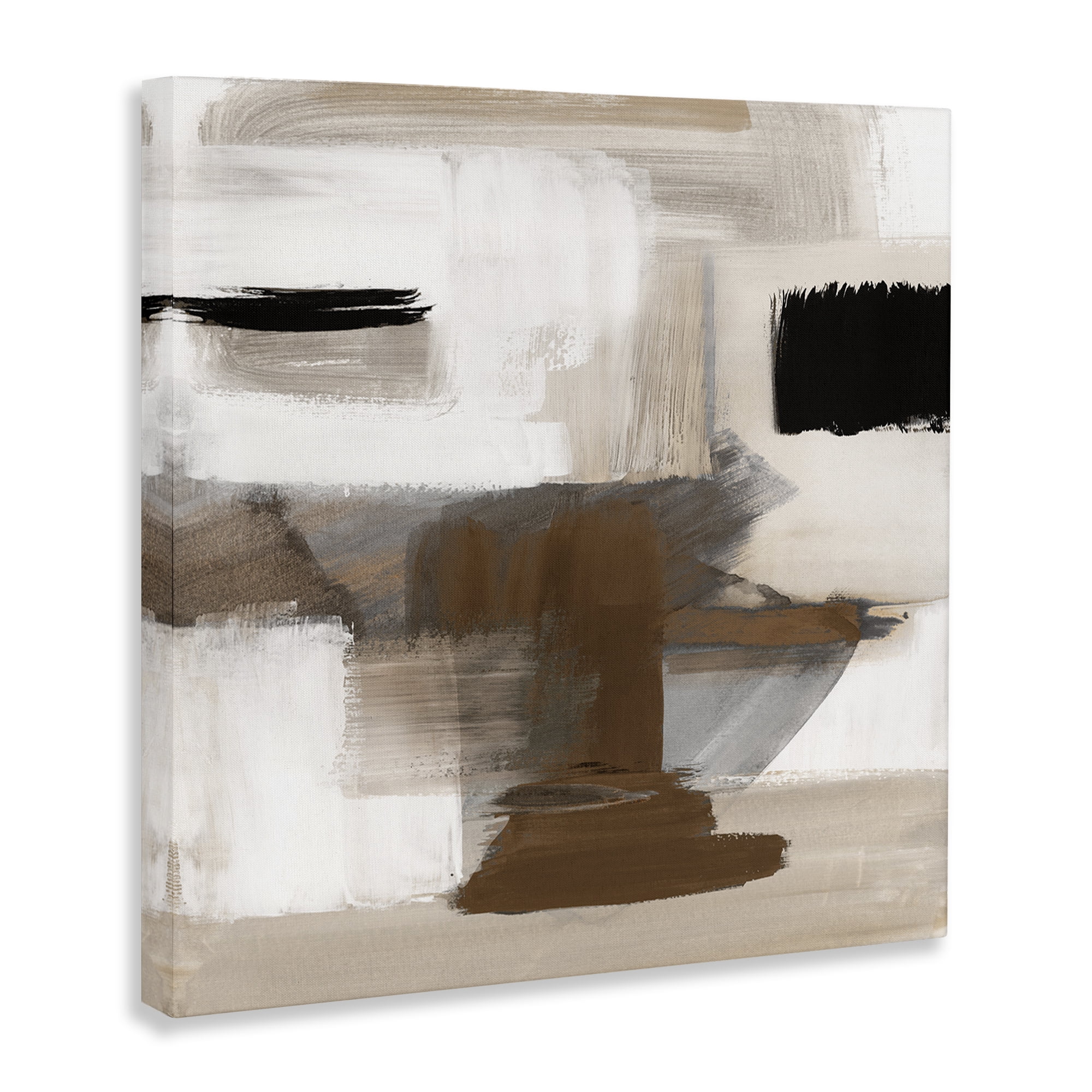 Stupell Industries Desert Impression Abstract Abstract Painting Gallery Wrapped Canvas Art Print Wall Art, 30 x 30