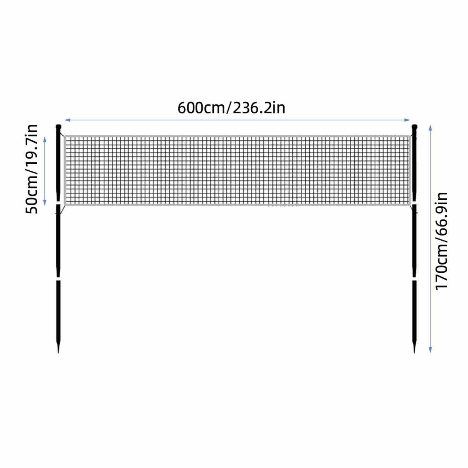 Suodoka Portable Outdoor Volleyball Net with Stand Multi-Sport Set for Badminton and Football Training Perfect for Backyard Beach and Park Games
