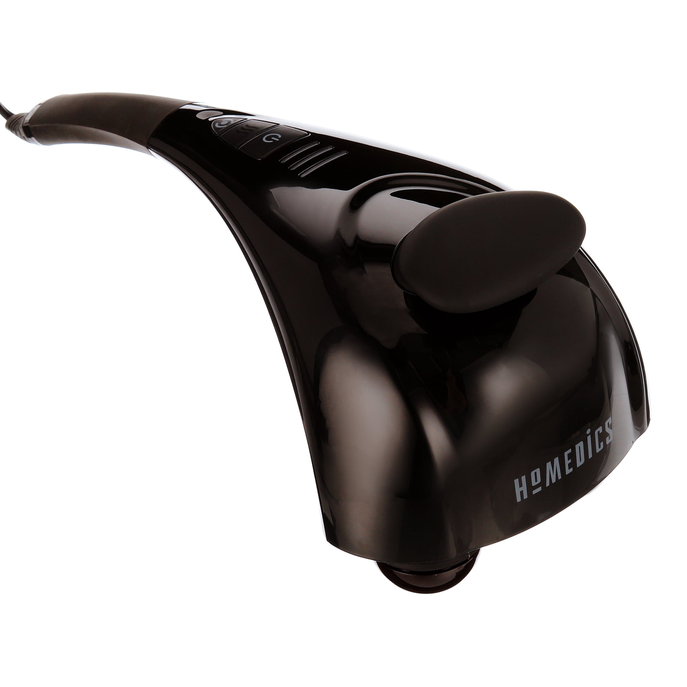 HoMedics Twin Percussion Pro Massager with Heat, Handheld Back Massager, Dual Node Heated Back, Neck, and Body Percussion Massager with Interchangeable Nodes to Relieve Back, Neck, Shoulder Tension