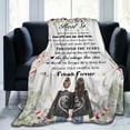 thumbnail image 2 of LHSHID to My Best Friend Blanket for Women Ultra Soft Flannel Throw Blanket for Friends BFF Bestie Girls Birthday Anniversary 40"x50", 2 of 7
