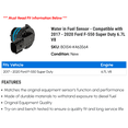 thumbnail image 2 of Water in Fuel Sensor - Compatible with 2017 - 2020 Ford F-550 Super Duty 6.7L V8 2018 2019, 2 of 2