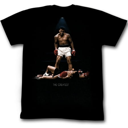 Muhammad Ali Men's  All Over Again T-shirt Black (Muhammad Ali At His Best)