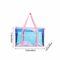 thumbnail image 3 of Waterproof Clear Beach Bag with Zipper Large Jelly Tote for Women Travel Pool Cruise and Beach Vacation Use, 3 of 6