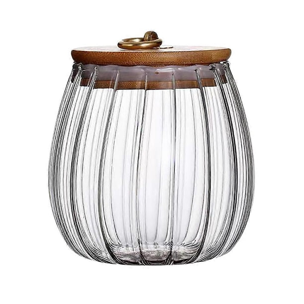 Airtight Food Storage Container Kitchen Cereal Canister Glass Tea Leaf Jar Sealed Canister
