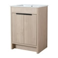 thumbnail image 5 of Freestanding Plywood Bathroom Vanity Set in Plain Light Oak with Integrated Sink 24" x 18" x 34" - Plain Light Oak with White Ceramic Top, 5 of 5
