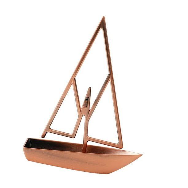 Soporte para quemador de incienso de aleación, moderno y elegante, bandeja en espiral para Rojo rosa