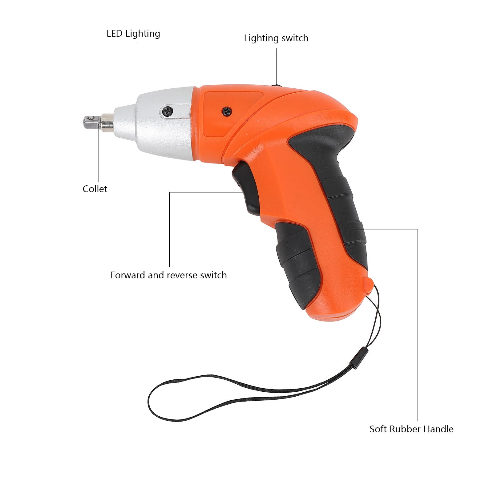 YAHHU 3.6V Portable Electric Screwdriver Set – 45 Bits, 180 RPM, High‑Speed Mini Power Tool for Home Repair & Electronics