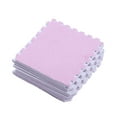 thumbnail image 1 of 10 Uds. Alfombra de espuma para suelo de rompecabezas de felpa, azulejos esponjosos, cortables, antideslizantes, alfombra entrelazada, color morado, 1 of 5