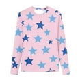 thumbnail image 5 of XQYLOS Kids Printed Sweatshirt Crewneck Loose Fit Star Graphic Pullover Cute Casual Girls Shirts Tops for 3-14 Years Trendy, 5 of 6