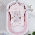 thumbnail image 1 of Asiento De Apoyo Para Baño De Bebé, Almohadilla De Baño Antideslizante Ajustable Con Material Suave Y Transpirable, Cómoda Alfombra De Bañera Flotante Para Bebé, Almohada, 1 of 7