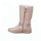 thumbnail image 3 of Botas Altas Para Niñas Con Moño Tipo Piel Nude Cómodas Casuales 005N5G rosa 13 Tropicana 005A5G, 3 of 7