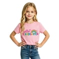 thumbnail image 4 of Girls Stylish Graphic Tees With Prints Casual Shirts For Children Youth Top Back To School Age 2-13, 4 of 4