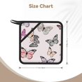 thumbnail image 3 of Disketp Beautiful Butterfly Pot Holders Kitchen Insulation Mats Heat Resistant Pot-Holder Oven Anti-Scald Pads for Cooking Baking, 7.1*7.1inch, 3 of 8