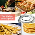 thumbnail image 3 of Tortilla Press 8 Inches Heavy Duty Flour Tortilla Press Aluminum Alloy Pre-Seasoned Roti Maker with Handle for Corn / Dough / Pizza / Pie / Flour Tortilla, 3 of 8
