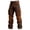 Brown@GC@, variant on Mens Baggy Cargo Pants Wide Leg Knit Pants for Men Trendy Elastic Waist Patchwork Color Soft Athletic Joggers With Pocket