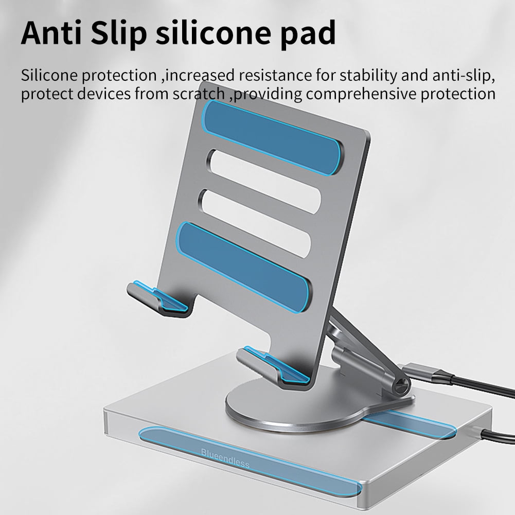 ITIGOITIE 9-in-1 Freestanding Docking Station, Foldable, Charging Enabled and Compatible with Multiple Devices, Silver