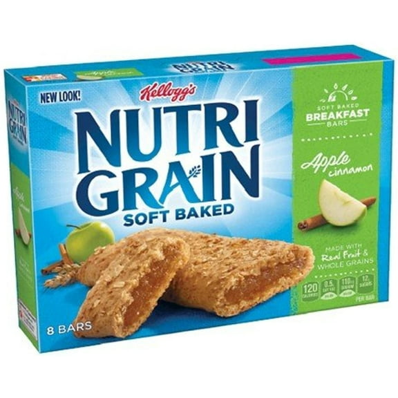 Kelloggs Nutri-Grain Apple Cinnamon Cereal Bars 8 Pk