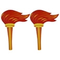 thumbnail image 1 of BRIGHTFUFU 2pcs Fake Paper Antorchas Deportes Concurso Antorchas Blancas Bordos de cartón, 1 of 7