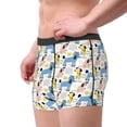 thumbnail image 2 of Sikiie Poodle Dog Print Men's Boxer Briefs, Elastic Waistband Boxer Briefs Leggings-Large, 2 of 5