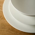 thumbnail image 3 of Stone Lain Taglio 24-Piece Dinnerware Set Bone China, Matte White, 3 of 6