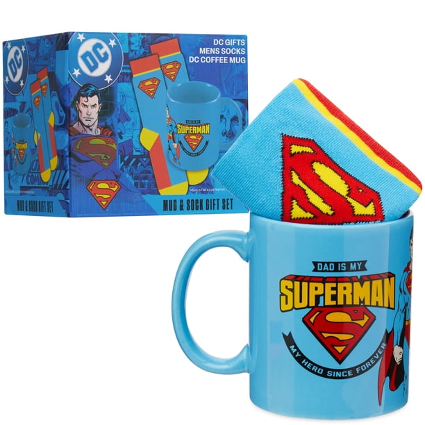 Set de Taza y Calcetines Superman de DC Comics de Get Trend 11 oz