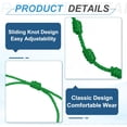 thumbnail image 3 of 10 Pcs Adjustable Cord Bracelet String, 7 Knot Good Luck Handmade Braided String Protection for Women DIY Wrist Jewelry Making, 13-26cm Long, 3 of 5