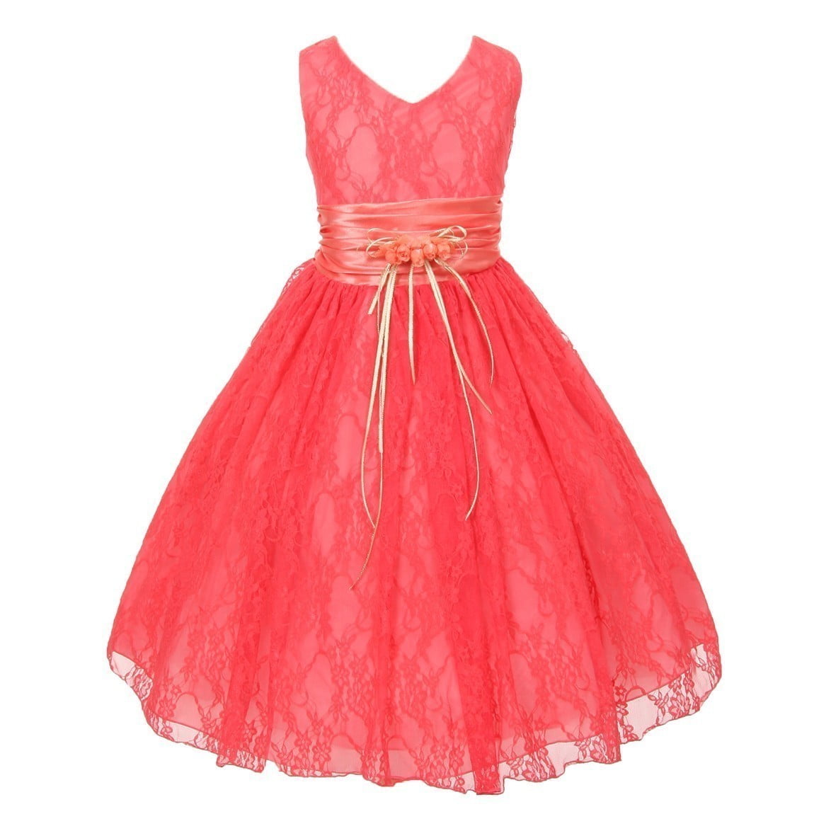 flower embellished dress