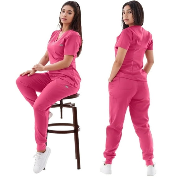 Multicolour Suit Nurse Scrubs Set Medical Clinical Clothes Doctor Nursing Uniforms