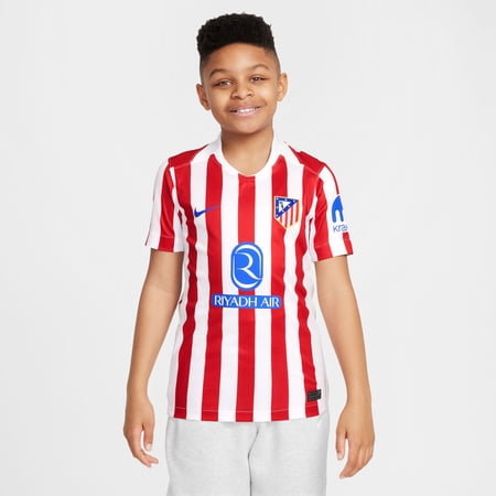 Youth Nike Red Atletico de Madrid 2025/26 Home Replica Jersey