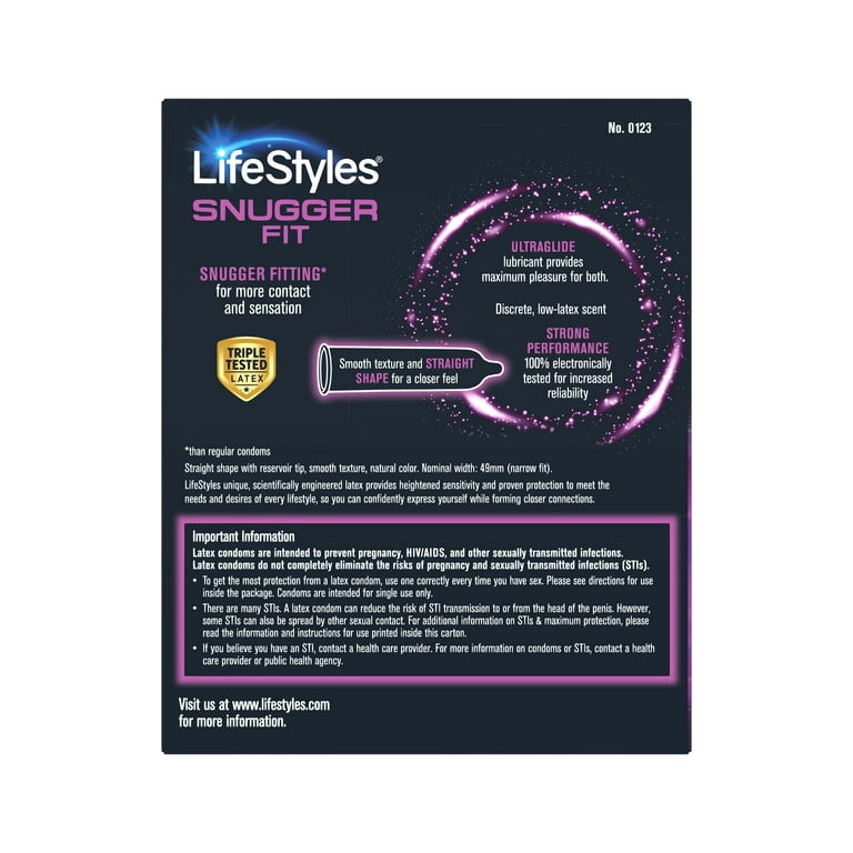 2 pack) LifeStyles Snugger Fit Lubricated Natural Latex Condoms, 25 Count -  Walmart.com