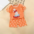 thumbnail image 2 of Ahuyic Kids' Summer Ice-Feel Short Sleeve Set,Kids Breathable And Skin-Friendly Outfit,Toddler Kids Baby Boys Girls Fashion Cute Short Sleeve Puppy Print Casual Suit, 2 of 5
