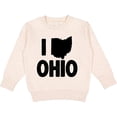 thumbnail image 2 of Inktastic I Love Ohio with State Silhouette Toddler Sweatshirt, 2 of 4