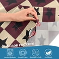 thumbnail image 3 of Yayeee Kitchen Curtains Tier Pair Light Filtering 27"x24" Rod Pocket Short Cafe Window Panel, Checkered Stars Pattern, 3 of 7