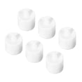 thumbnail image 4 of Velas eléctricas sin llama, 24 unidades, LED, reutilizables, con múltiples modos de luz, con 2 pilas de botón para fiestas, color blanco, 4 of 14