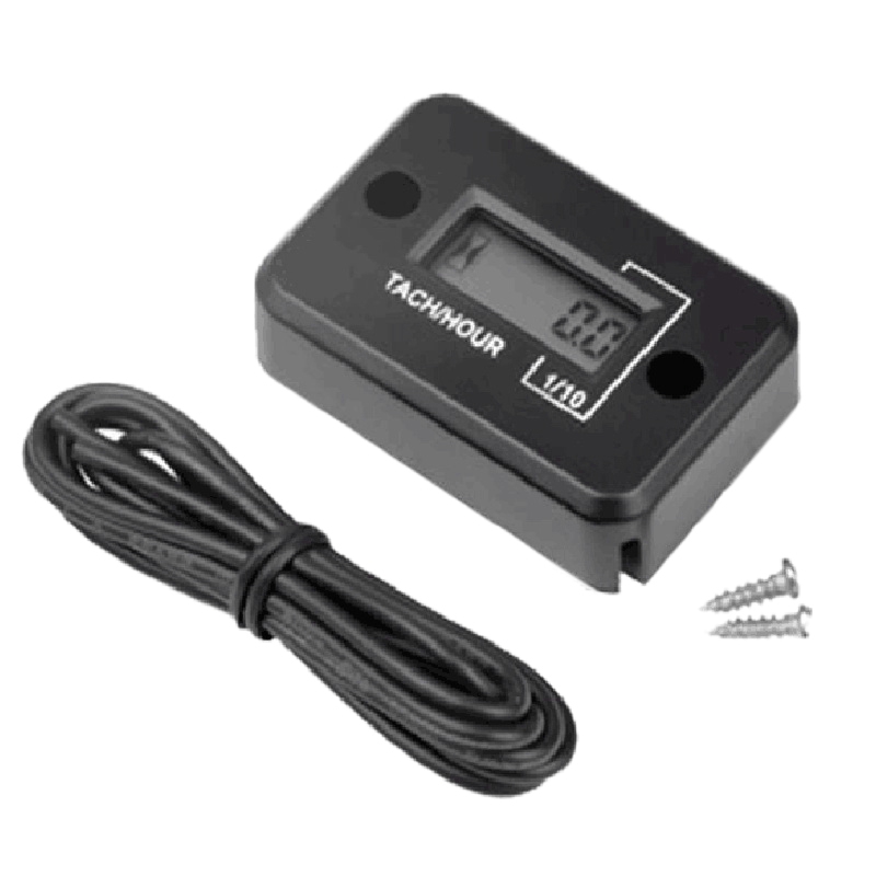 Synpinya Tach Hour Meter Digital Inductive Tachometer Powerful