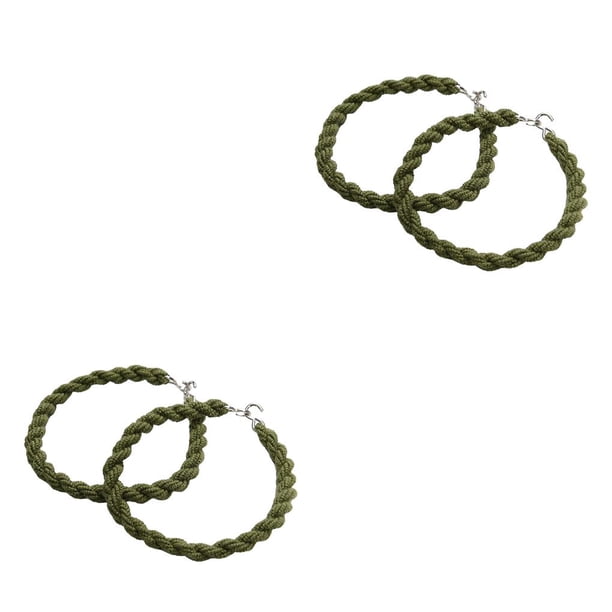 Tholdsy Cinturón de polainas Material de poliéster de goma Correas para botas con ganchos de metal Verde Type2 NO2 Tholdsy CBP214303