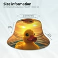 Bingfone Cartoon Swimming Yellow Duck Bucket Hat for Men Women,Packable