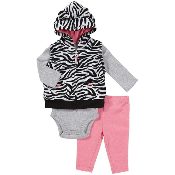 Carter's Baby Girls Micro Vest - Animal Print, Pink, 24 Months
