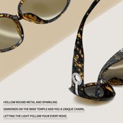 Joopin Polarized Womens Sunglasses Ladies Large Frame Driving Cycling Sun Glasses Tortoise Shades (Crystal Amber)
