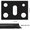 thumbnail image 2 of Cubiertas para quemadores de estufa de Gas, paquete de 2 protectores reutilizables de rango de Gas de 0,2mm de doble espesor para estufa de Gas Samsung de 30 pulgadas, color negro, 2 of 5
