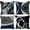 Navy Blue, variant on Set of 4 Throw Pillow Covers Modern Abstract Navy Blue Stripes Gray Black White Acrylic Bold Grey Decorative Pillow Cases Home Decor Square 20x20 Inches Pillowcases