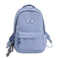 thumbnail image 1 of AMERTEER Woman Backpack Large Capacity Girls School Bags Solid Color for Vacation (Black), 1 of 10